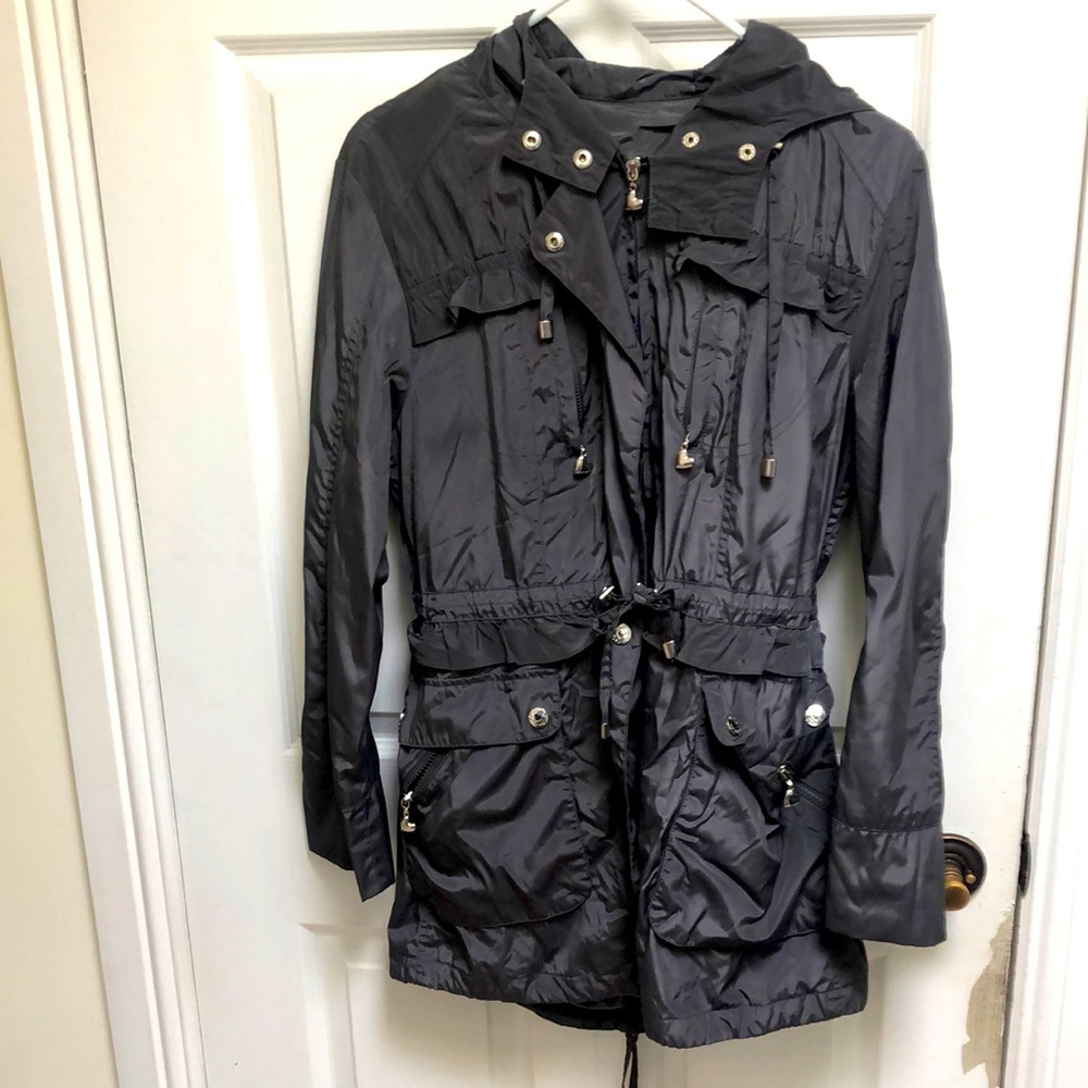 2/$50 Betsey Johnson ruffle rain coat.